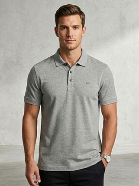 Michael Kors Gray Polo Shirt